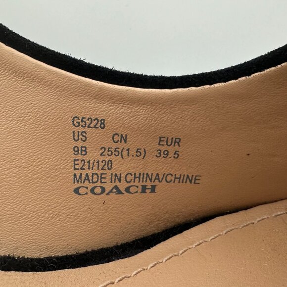 Coach Waverly G5228 Black Suede Signature C Studded Pointed Toe Heels Women’s 9B - Picture 9 of 12